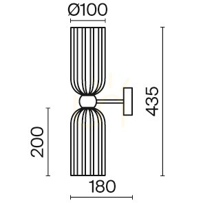 ANTIC lampă de perete MOD302WL-02GR Maytoni small 4