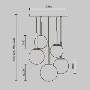 Lampă suspendată BASIC FORM MOD321PL-05B Maytoni small 7