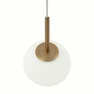 Lampă suspendată Maytoni Basic form MOD321PL-01G1, aurie, sticlă albă Ø15 cm, E14 small 2