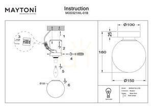 BASIC FORM lampă de perete MOD321WL-01B Maytoni small 5