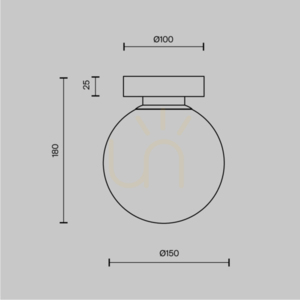 BASIC FORM lampă de perete MOD321WL-01B Maytoni small 6