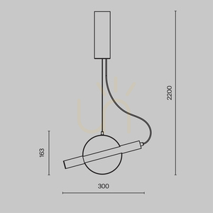 Lampa suspendată ENIGMA MOD150PL-L5BS3K Maytoni small 8