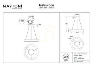 SATURNO lampă suspendată MOD415PL-L36BS4K Maytoni small 9