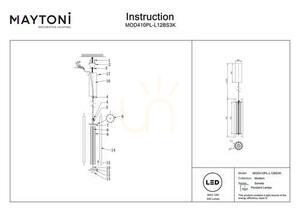 Lampa suspendată SONATA MOD410PL-L12BS3K Maytoni small 8