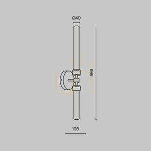 Lampă de perete LED Maytoni Stelo neagră 7 W 3000 K MOD116WL-L7B3K small 9