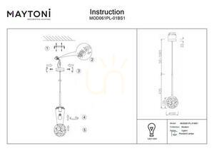 LIGERO lampă suspendată MOD061PL-01BS1 Maytoni small 4