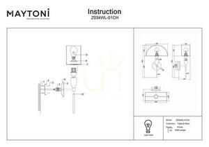 PRIMA lampă de perete Z034WL-01CH Maytoni small 8
