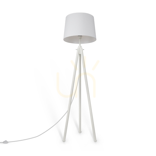 Verifica Lampadar alb cu trepied Maytoni Calvin Z177FL-01W, 1×E27
