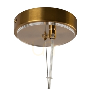 Lustră suspendată Maytoni ARCO MOD223PL-03BS alamă, 3 × G9, sticlă striată, Ø 35 cm small 4