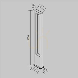 BONN lampă de exterior în picioare O425FL-L20GF IP65 Maytoni small 10
