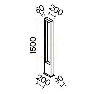 BONN lampă de exterior în picioare O425FL-L20GF IP65 Maytoni small 12