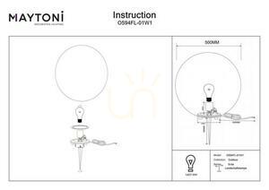 Lampa sferică de grădină Erda Maytoni White IP54 O594FL-01W1 small 5