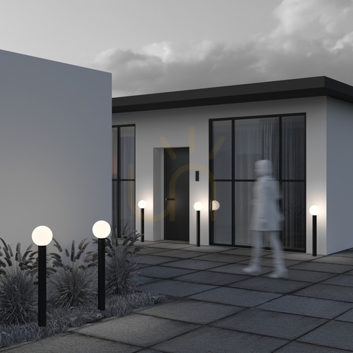 Verifica Stâlp de iluminat pentru grădină Maytoni Bold O598FL-01B, negru, 80 cm, E27 IP54