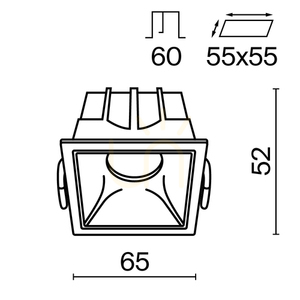 ALFA LED corp de iluminat încastrat DL043-01-10W4K-D-SQ-WB Maytoni small 9