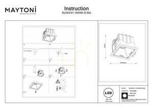 ALFA LED corp de iluminat încastrat DL043-01-15W4K-D-SQ-W Maytoni small 6