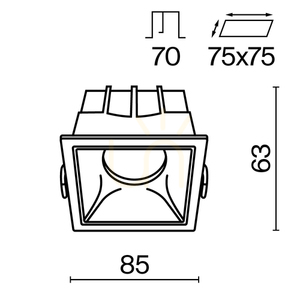 ALFA LED corp de iluminat încastrat DL043-01-15W4K-D-SQ-W Maytoni small 9