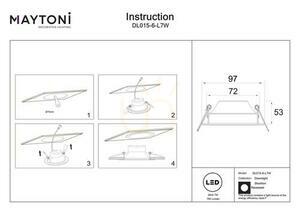 STOCKTON corp de iluminat încastrat DL015-6-L7W IP44 Maytoni small 6