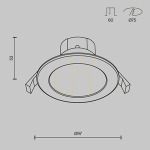 STOCKTON corp de iluminat încastrat DL015-6-L7W IP44 Maytoni small 7