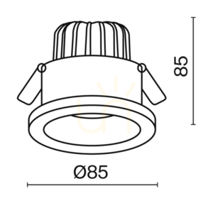Spot încastrat Maytoni ZOOM alb LED 12W 990lm 4000K CRI90 IP65 reglabil ø8,5 cm DL034-L12W4K-D-W small 9