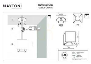 ALFA LED Plafond C065CL-L12W3K Maytoni small 4