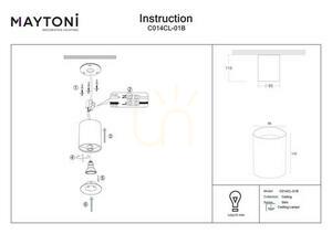 Plafond SLIM C014CL-01B Maytoni small 2