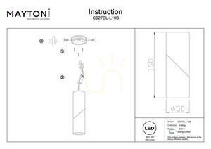 Plafond DAFNE C027CL-L10B Maytoni small 7