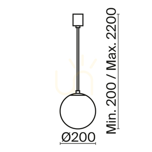 Lampă suspendată LUNA P039PL-5W4K-20-B Maytoni small 6
