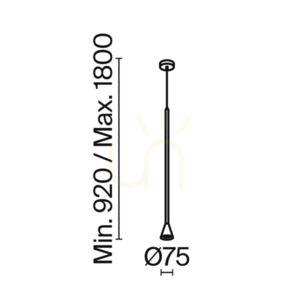 Lampă suspendată ARROW P064PL-01G Maytoni small 7