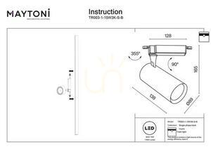 VUORO TR003-1-15W3K-S-B reflector pentru bară Maytoni small 7
