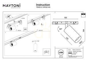 FOCUS LED reflector pentru bare TR032-2-12W3K-S-B Maytoni small 7
