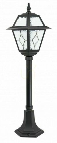 Verifica Lampă de grădină SU-MA K 5002/3/N negru patinat aluminiu și sticlă decorativă 80 cm