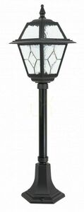 Lampă de grădină SU-MA K 5002/3/N negru patinat aluminiu și sticlă decorativă 80 cm small 0