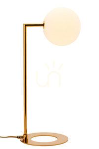 Lampă de masă Jupiter FEME 1933 aurie cu sticlă albă G9 14 W small 1