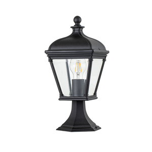 Felinar de grădină pe soclu Bayview, mediu - 1 sursă de lumină - negru IP44 Elstead small 1