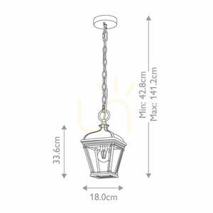 Felinar suspendat mediu Bayview - 1 sursă de lumină - negru Elstead small 8