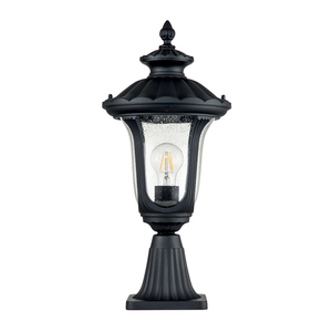 Felinar mic de soclu Chicago - 1 sursă de lumină - negru texturat Elstead small 1
