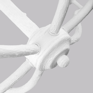 Candelabru Elstead Annie din tencuială texturată albă 6xE14 83 cm small 1