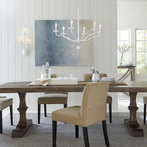 Candelabru Elstead Annie din tencuială texturată albă 6xE14 83 cm small 4
