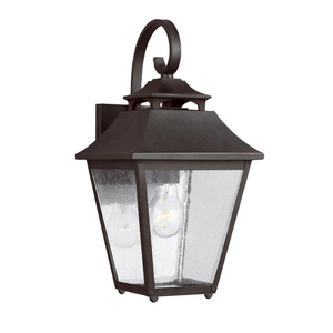 Felinar de perete mediu Galena - 1 sursă de lumină - Maro închis Elstead small 0