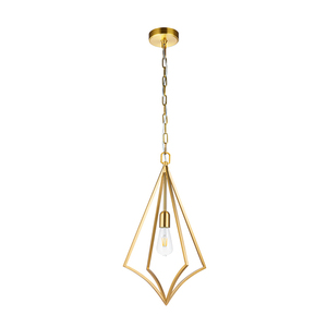 Lampă suspendată Elstead Nico FE-NICO-P-M-BB alamă patinată, cușcă din oțel, 1xE27, 35 cm small 1