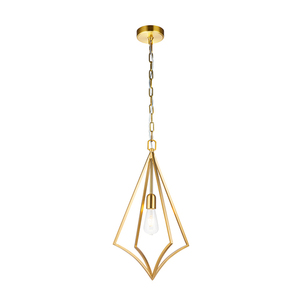 Lampă suspendată Elstead Nico FE-NICO-P-M-BB alamă patinată, cușcă din oțel, 1xE27, 35 cm small 0