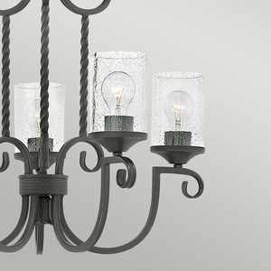 Candelabru Casa - 5 surse de lumină - negru patinat Elstead small 2