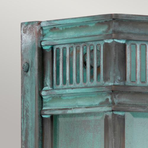 Verifica Felinar de perete exterior mediu Holborn - 2 surse de lumină - patină verdigris Elstead