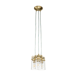 Lustră suspendată Brinley - 3 surse de lumină - alamă periată Elstead small 1