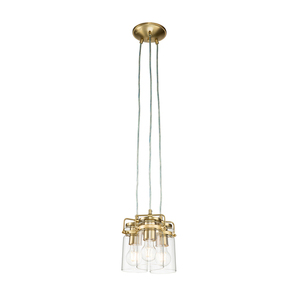 Lustră suspendată Brinley - 3 surse de lumină - alamă periată Elstead small 0