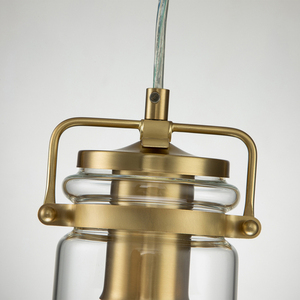 Pendul Elstead Brinley, 1 × E27, alamă periată small 2