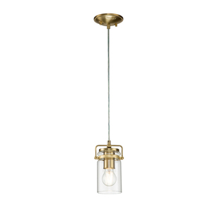 Pendul Elstead Brinley, 1 × E27, alamă periată small 0