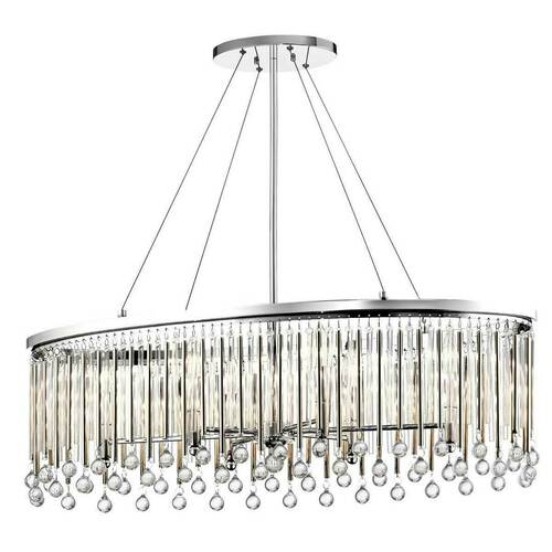 Verifica Candelabru oval cu 6 lumini Piper/ Pandantiv Elstead