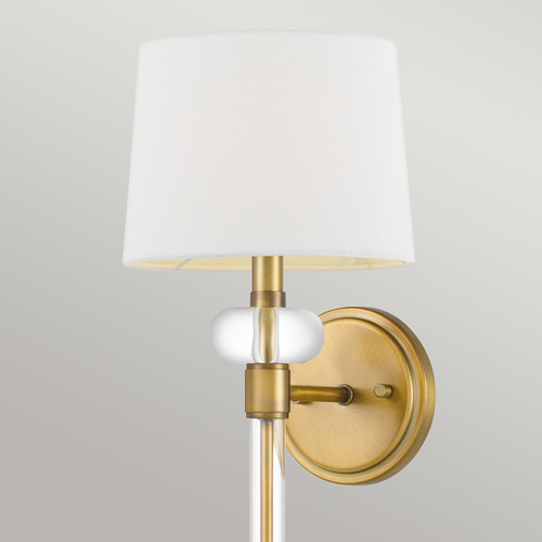 Verifica Aplică Barbour cu abajur – 1 lumină – alamă patinată Elstead