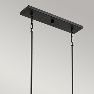 Pendul liniar Bismarck - 5 surse de lumină - Negru Earth Black Elstead small 3